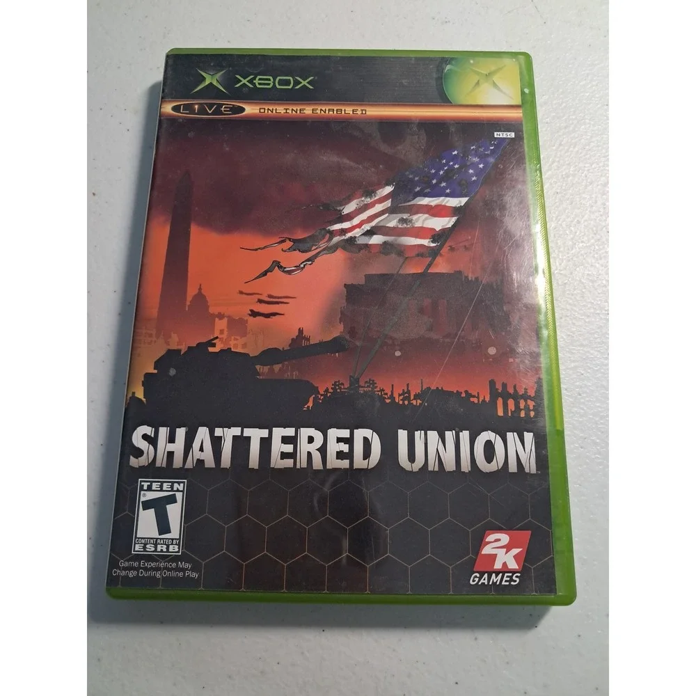 Shattered Union Microsoft Xbox Original Game 2K Games Complete CIB Strategy